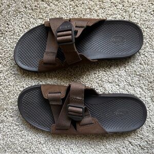 Chaco Lowdown Dark Brown Slide Sandals